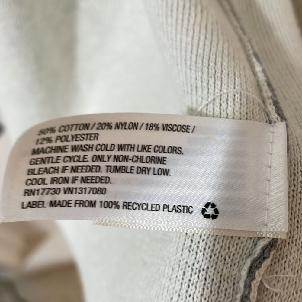 A NEW DAY gray ivory white super soft open front cardigan M - Picture 5 of 5